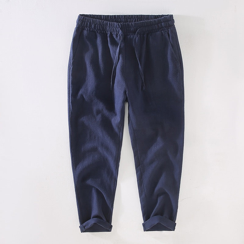 Tao One Tech™ • Heaven &amp; Earth Business Qigong Pants • Ankle-Length Pants • Tech Pockets • Sunscreen Layer • All Season Layering • Naturally Wrinkle-Free • Ramie Cotton • Men’s Sizes M-3XL