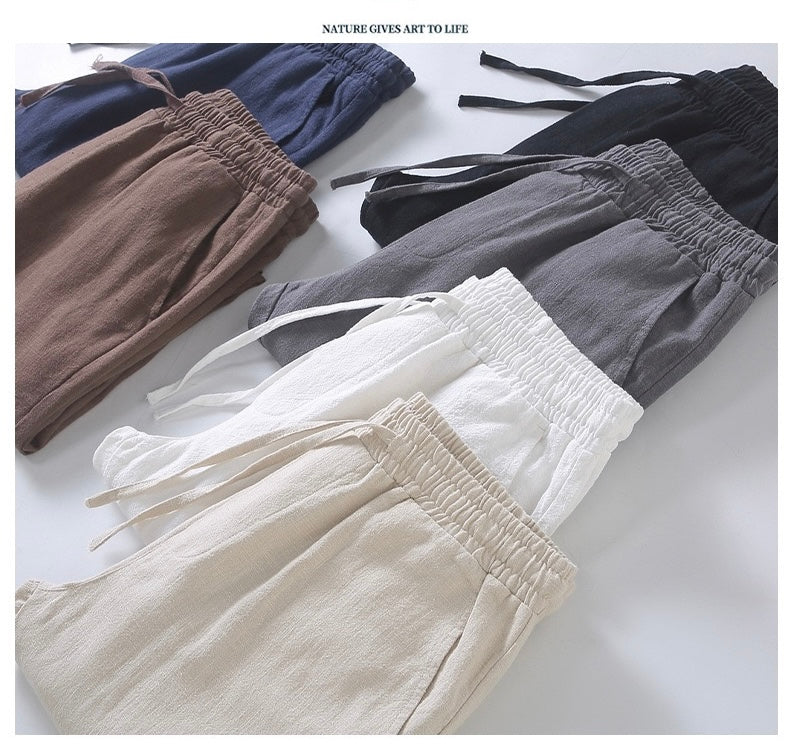 Tao One Tech™ • Heaven &amp; Earth Business Qigong Pants • Ankle-Length Pants • Tech Pockets • Sunscreen Layer • All Season Layering • Naturally Wrinkle-Free • Ramie Cotton • Men’s Sizes M-3XL