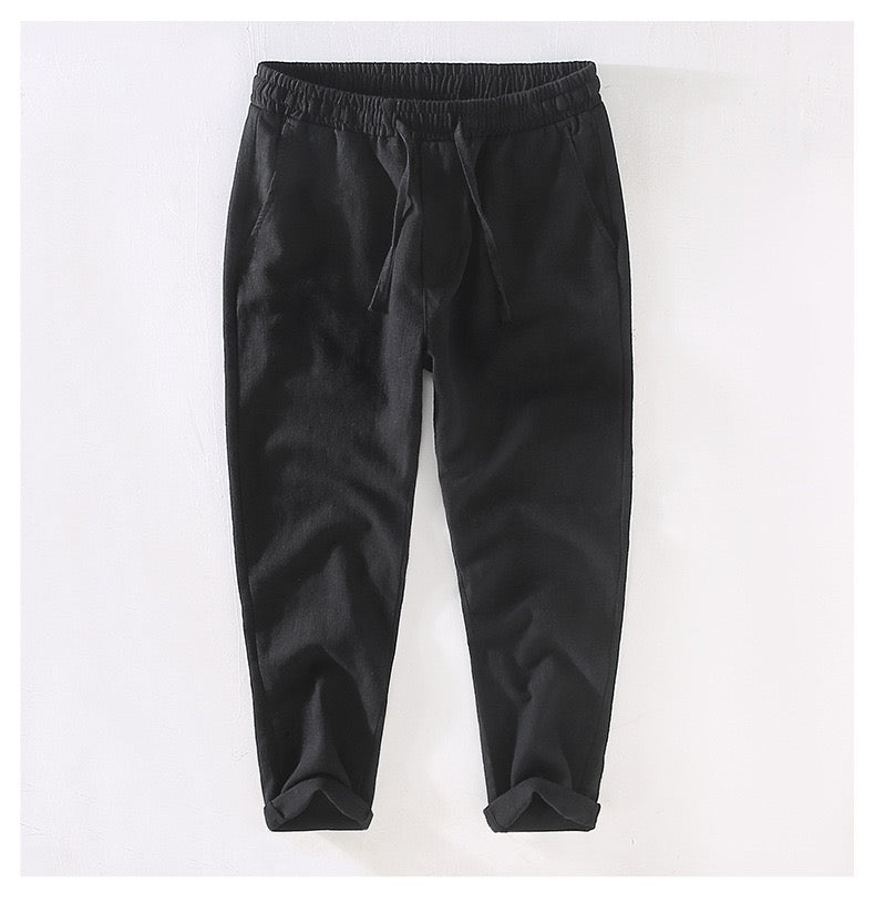 Tao One Tech™ • Heaven &amp; Earth Business Qigong Pants • Ankle-Length Pants • Tech Pockets • Sunscreen Layer • All Season Layering • Naturally Wrinkle-Free • Ramie Cotton • Men’s Sizes M-3XL