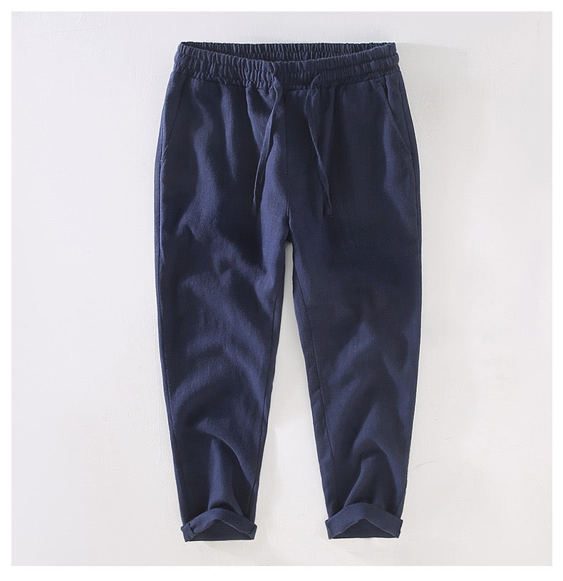 Tao One Tech™ • Heaven &amp; Earth Business Qigong Pants • Ankle-Length Pants • Tech Pockets • Sunscreen Layer • All Season Layering • Naturally Wrinkle-Free • Ramie Cotton • Men’s Sizes M-3XL