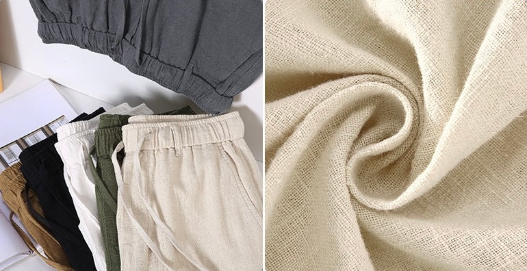 Tao One Tech™ • Heaven &amp; Earth Business Qigong Capri Shorts • Tech Pockets • Sunscreen Layer • All Season Layering • Naturally Wrinkle-Free • Ramie Cotton • Men’s Sizes M-3XL