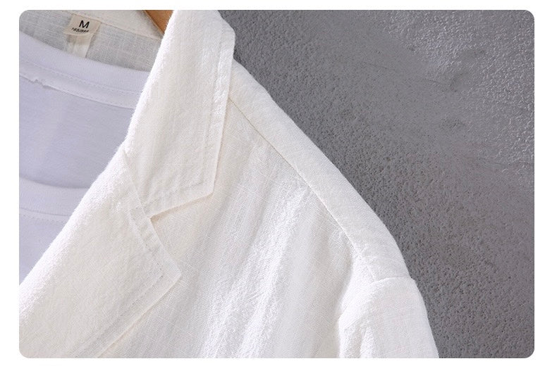 Tao One Tech™ • Heaven &amp; Earth Business Blazer • Suit Jacket • Tech Pockets • Sunscreen Layer • All Season Layering • Naturally Wrinkle-Free • Ramie Cotton • Men’s Sizes M-3XL