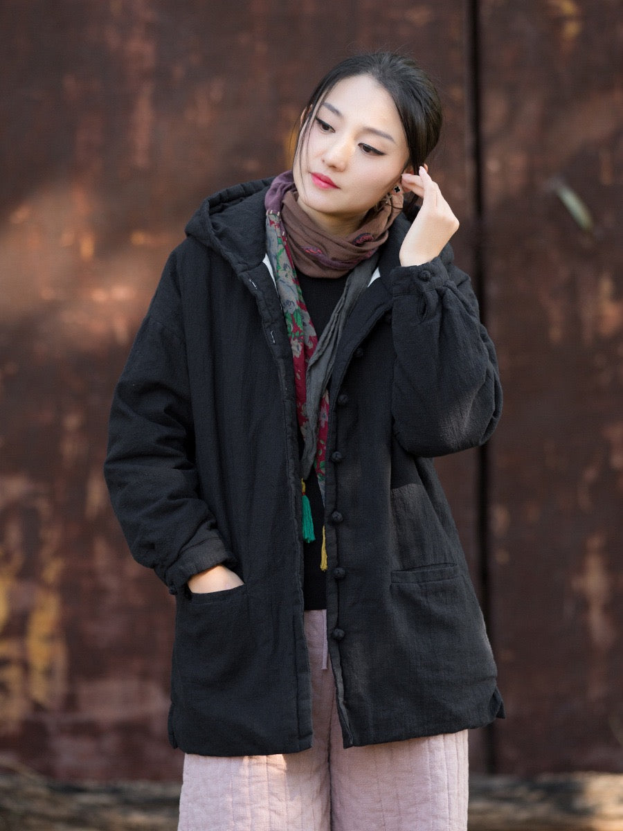 Tao Triple Tech™ • Zen Flow Winter Jacket • Triple Layer Quilt • Thermal Qi Flow • Plant-Based Warmth • Ramie Cotton • Gender Neutral