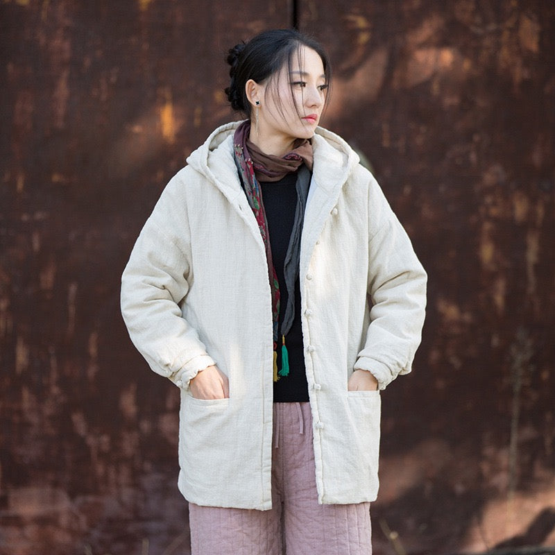 Tao Triple Tech™ • Zen Flow Winter Jacket • Triple Layer Quilt • Thermal Qi Flow • Plant-Based Warmth • Ramie Cotton • Gender Neutral