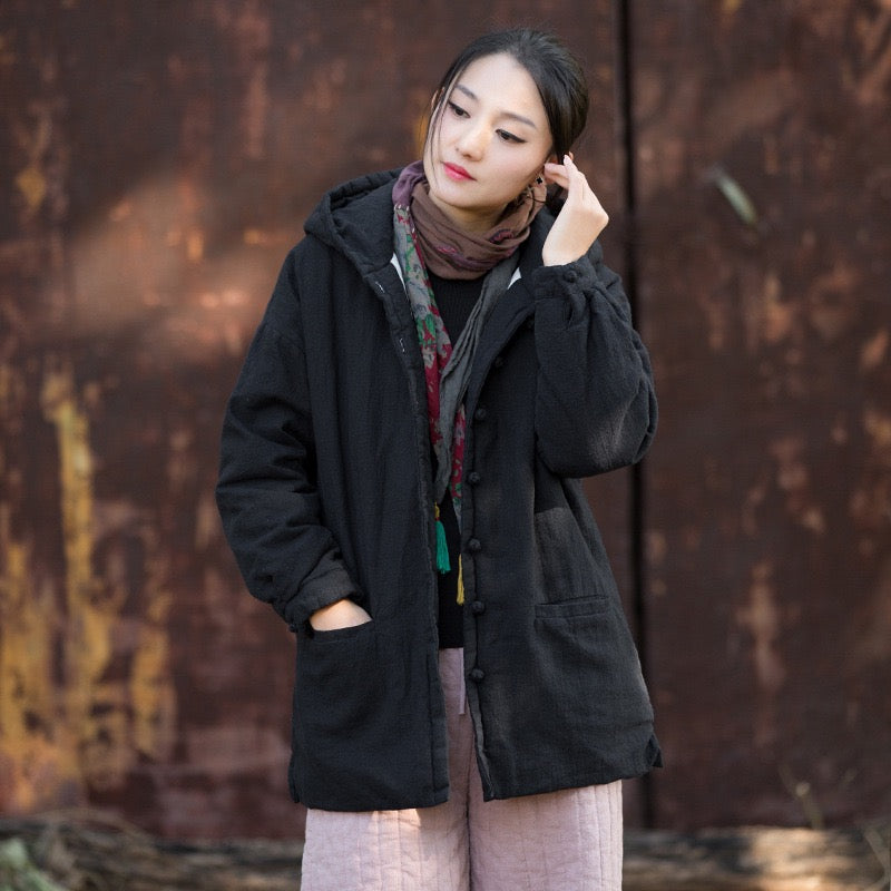 Tao Triple Tech™ • Zen Flow Winter Jacket • Triple Layer Quilt • Thermal Qi Flow • Plant-Based Warmth • Ramie Cotton • Gender Neutral