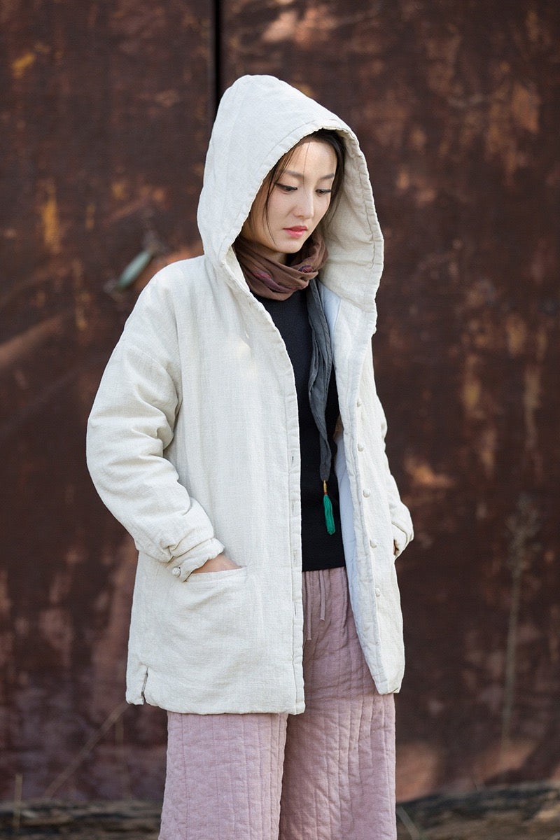 Tao Triple Tech™ • Zen Flow Winter Jacket • Triple Layer Quilt • Thermal Qi Flow • Plant-Based Warmth • Ramie Cotton • Gender Neutral