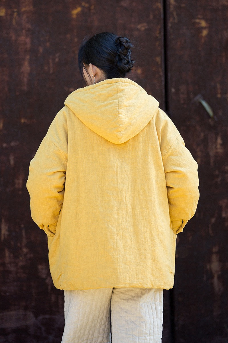 Tao Triple Tech™ • Zen Flow Winter Jacket • Triple Layer Quilt • Thermal Qi Flow • Plant-Based Warmth • Ramie Cotton • Gender Neutral