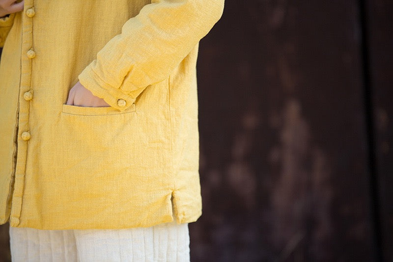 Tao Triple Tech™ • Zen Flow Winter Jacket • Triple Layer Quilt • Thermal Qi Flow • Plant-Based Warmth • Ramie Cotton • Gender Neutral