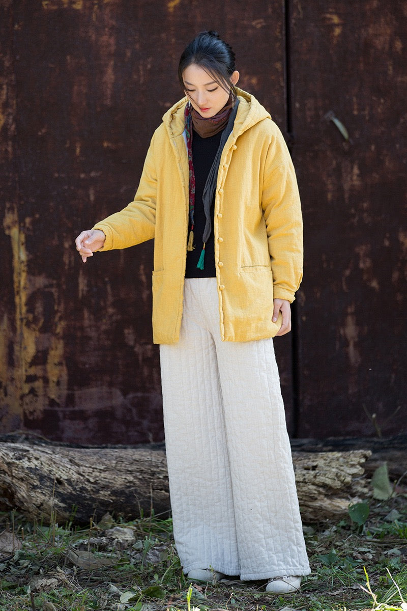 Tao Triple Tech™ • Zen Flow Winter Jacket • Triple Layer Quilt • Thermal Qi Flow • Plant-Based Warmth • Ramie Cotton • Gender Neutral