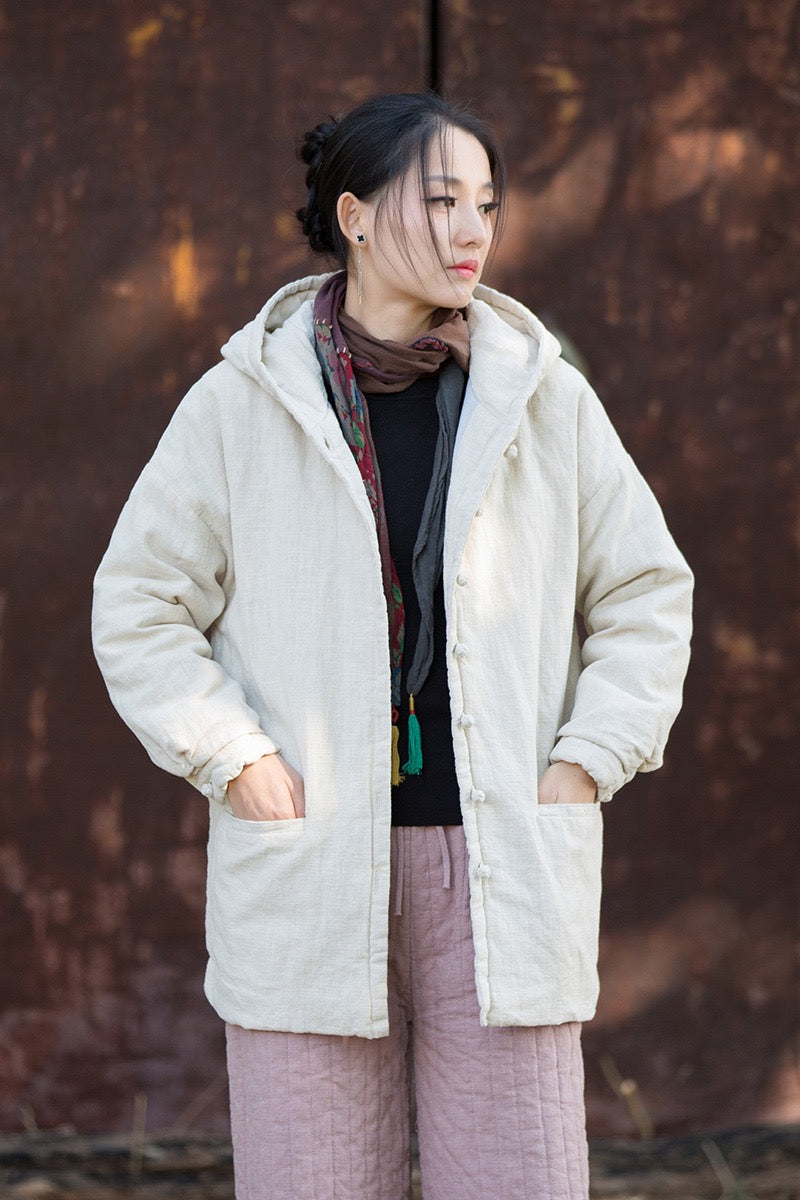 Tao Triple Tech™ • Zen Flow Winter Jacket • Triple Layer Quilt • Thermal Qi Flow • Plant-Based Warmth • Ramie Cotton • Gender Neutral