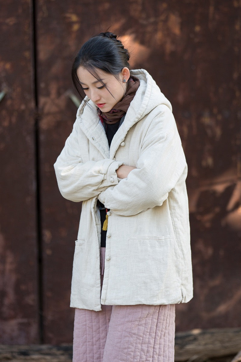 Tao Triple Tech™ • Zen Flow Winter Jacket • Triple Layer Quilt • Thermal Qi Flow • Plant-Based Warmth • Ramie Cotton • Gender Neutral