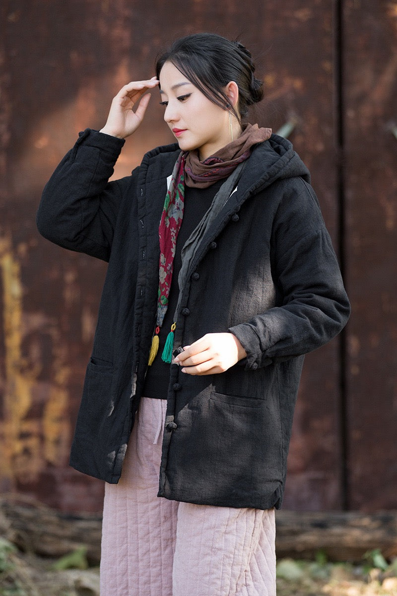 Tao Triple Tech™ • Zen Flow Winter Jacket • Triple Layer Quilt • Thermal Qi Flow • Plant-Based Warmth • Ramie Cotton • Gender Neutral