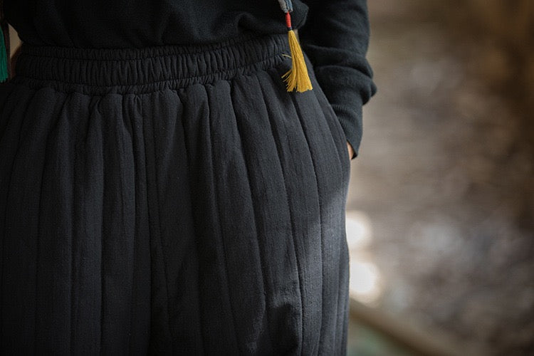 Tao Triple Tech™ • Zen Flow Winter Pants • Triple Layer Quilt • Thermal Qi Flow • Plant-Based Warmth • Ramie Cotton • Gender Neutral