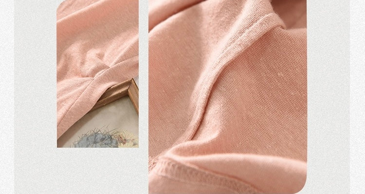 Tao One Tech™ • Business Qigong V-Neck Cardigan T-Shirt • Thin Knit Top • Hemp Cotton • Sizes M-XXL