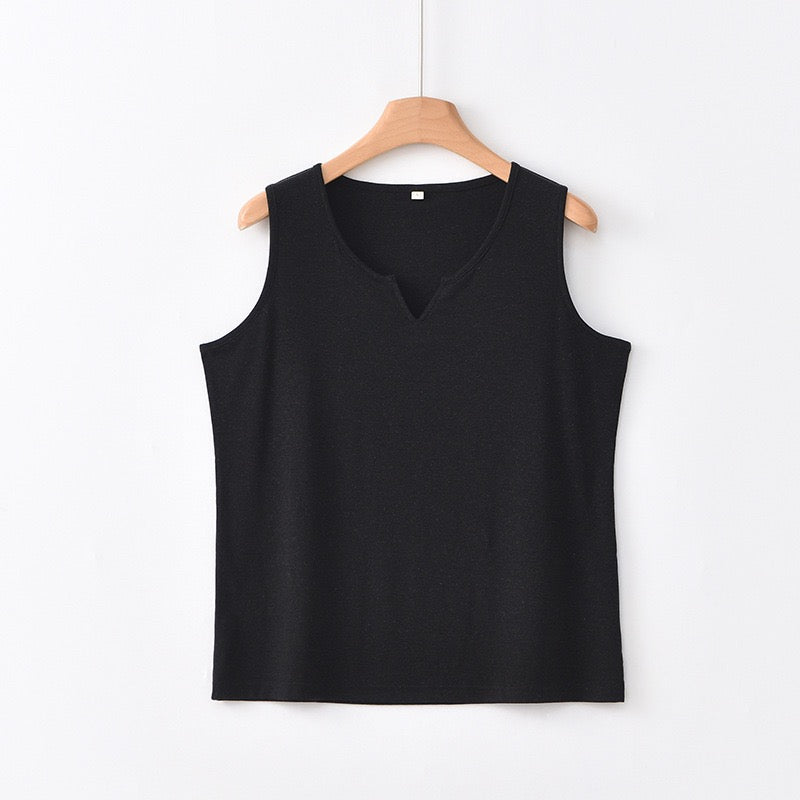 Tao One Tech™ • Business Qigong Tank Top • Knit Sleeveless Top • Tencel Lyocell Linen • Sizes M-XXL