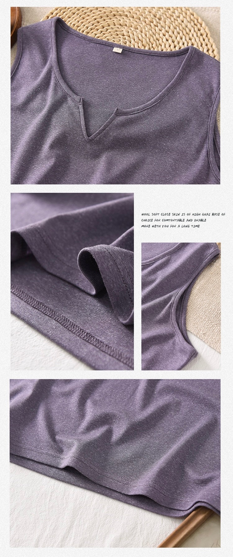 Tao One Tech™ • Business Qigong Tank Top • Knit Sleeveless Top • Tencel Lyocell Linen • Sizes M-XXL