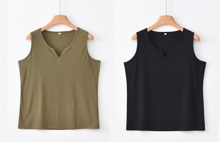 Tao One Tech™ • Business Qigong Tank Top • Knit Sleeveless Top • Tencel Lyocell Linen • Sizes M-XXL
