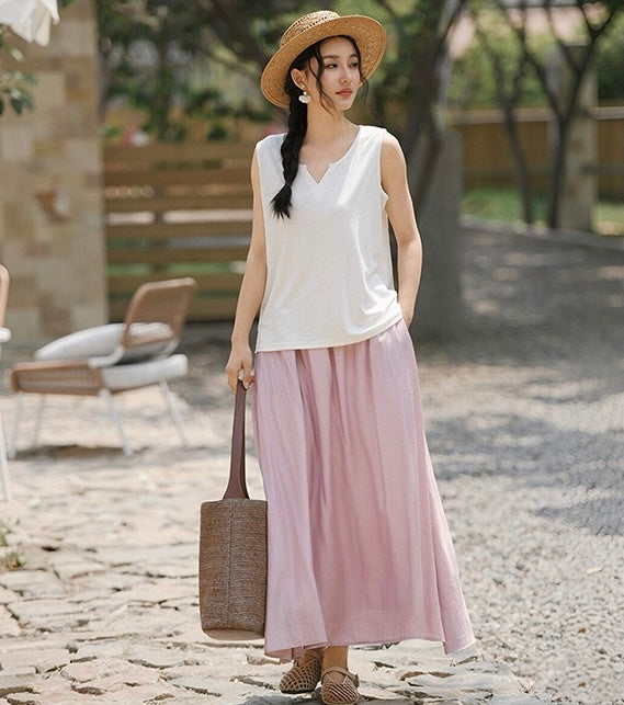 Tao One Tech™ • Business Qigong Tank Top • Knit Sleeveless Top • Tencel Lyocell Linen • Sizes M-XXL