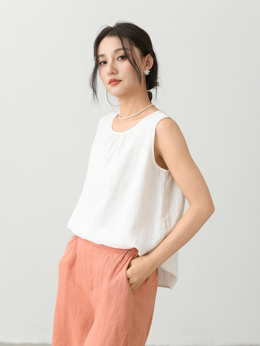 Tao One Tech™ • Business Qigong Tank Top • Sleeveless Top • Pure Hemp • Sizes M-XXL