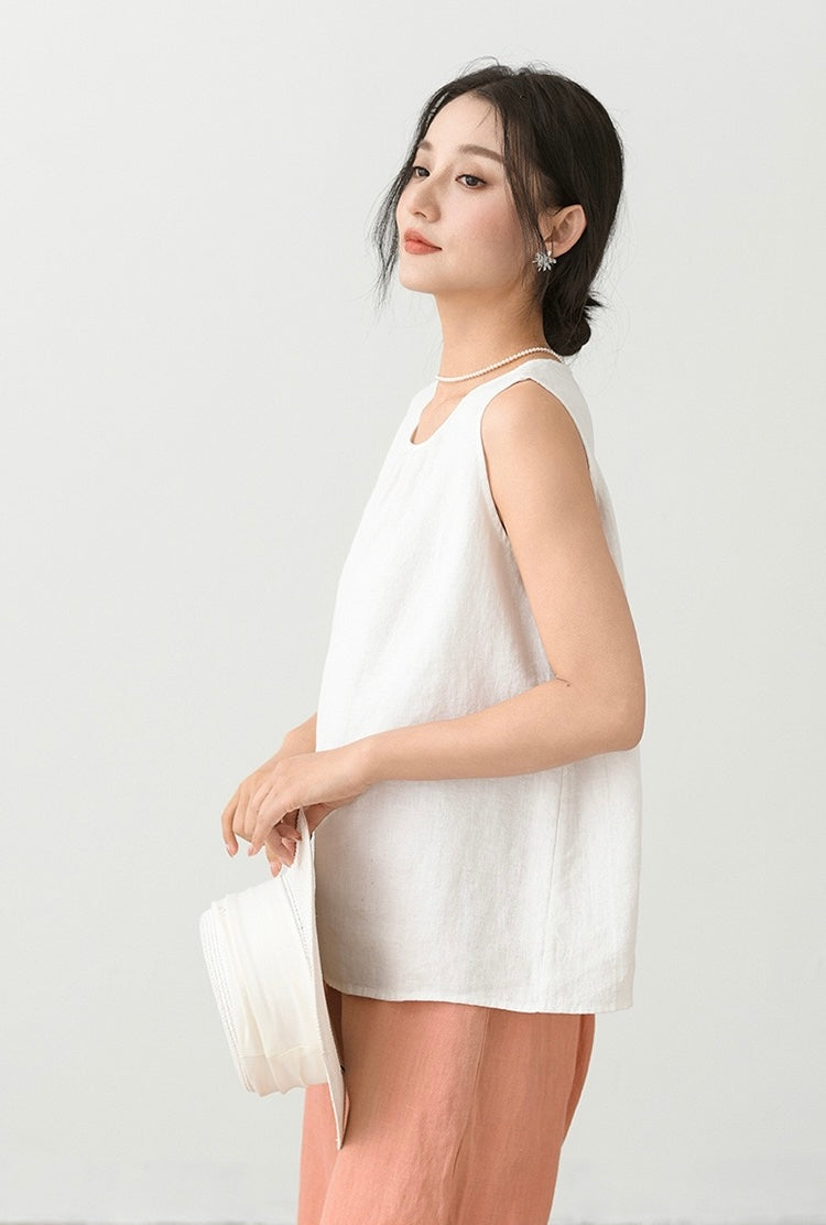 Tao One Tech™ • Business Qigong Tank Top • Sleeveless Top • Pure Hemp • Sizes M-XXL