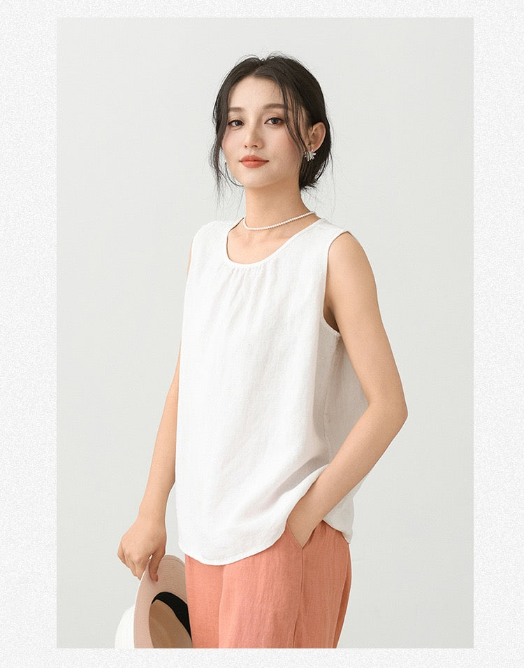 Tao One Tech™ • Business Qigong Tank Top • Sleeveless Top • Pure Hemp • Sizes M-XXL