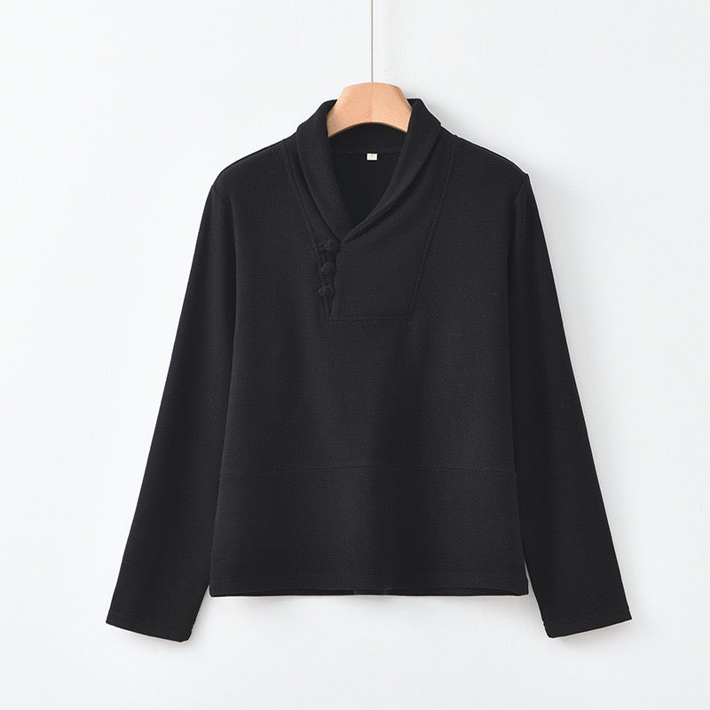 Tao One Tech™ • Cozy Elegance Knit Sweater • Tencel Modal Warm Ginger • Static-Free, Itch-Free • Lightweight Thermal Qi