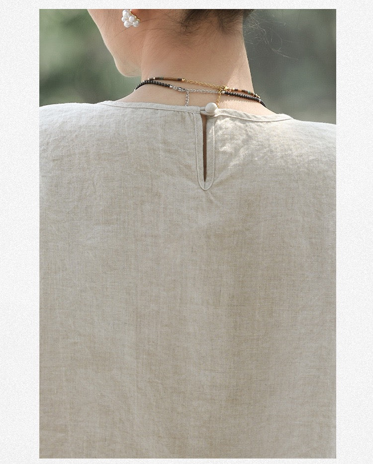 Tao One Tech™ • Business Qigong Tank Top • Sleeveless Top • Pure Hemp • Sizes M-XXL