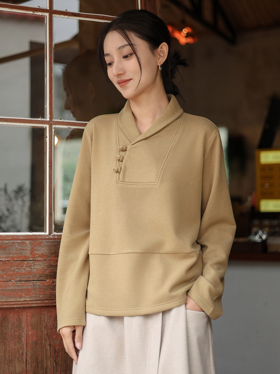 Tao One Tech™ • Cozy Elegance Knit Sweater • Tencel Modal Warm Ginger • Static-Free, Itch-Free • Lightweight Thermal Qi