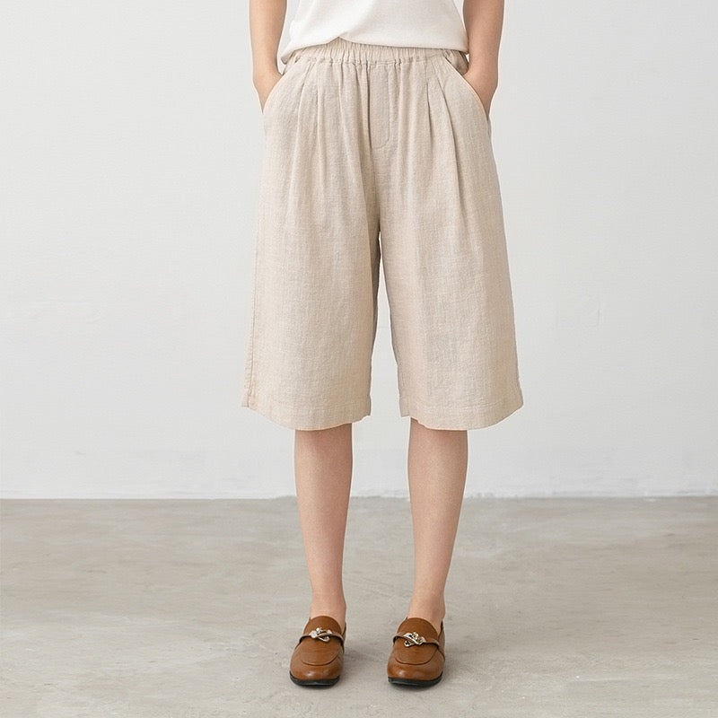 Tao One Tech™ • Business Qigong Shorts • Five-Quarter Shorts • High Waist • Tech Pockets • Pure Hemp • Sizes M-XXL