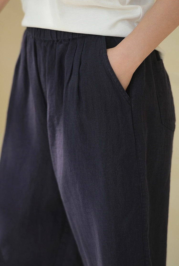 Tao One Tech™ • Business Qigong Shorts • Five-Quarter Shorts • High Waist • Tech Pockets • Pure Hemp • Sizes M-XXL