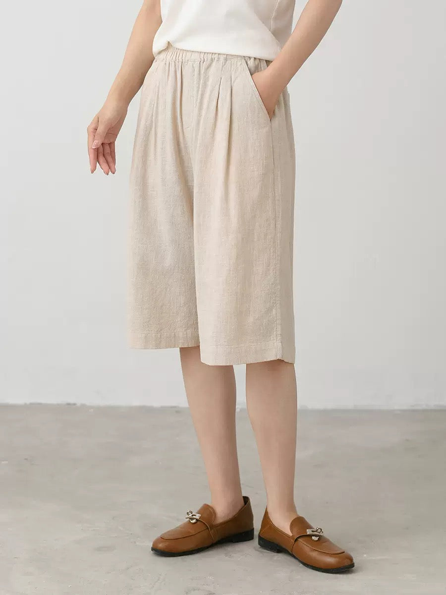 Tao One Tech™ • Business Qigong Shorts • Five-Quarter Shorts • High Waist • Tech Pockets • Pure Hemp • Sizes M-XXL