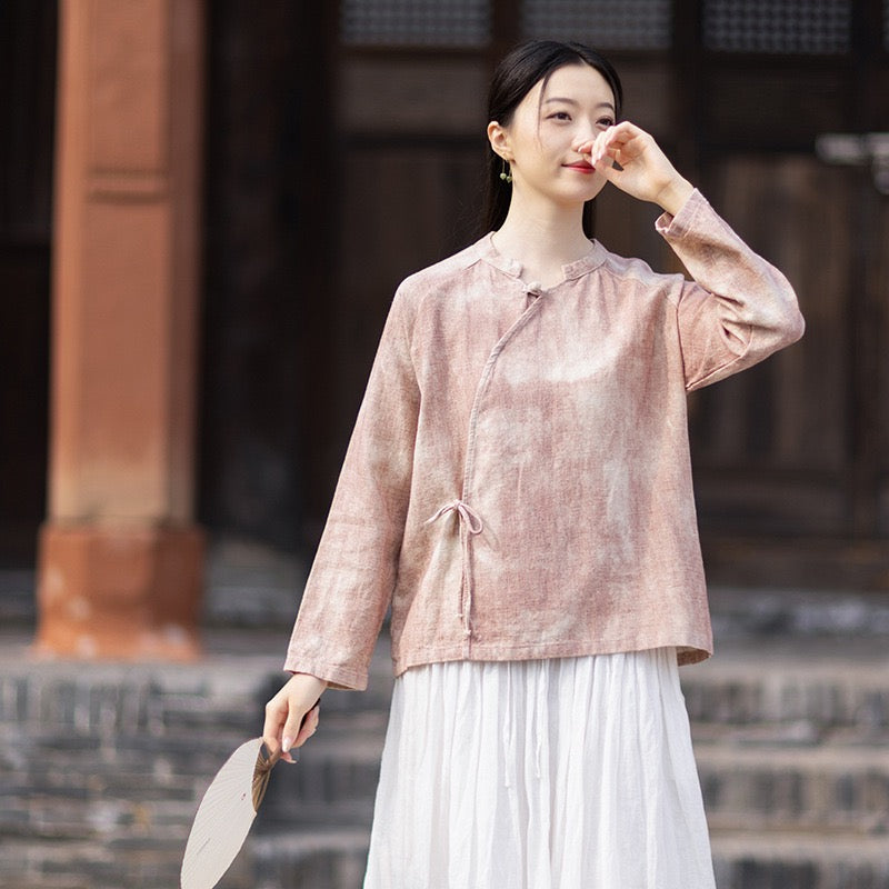 Tao One Tech™ • Qigong Kimono Cardigan • Hanfu • Long-Sleeves • Sunscreen Layer • Ramie Cotton