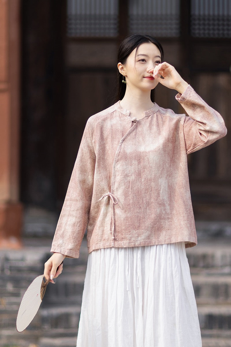 Tao One Tech™ • Qigong Kimono Cardigan • Hanfu • Long-Sleeves • Sunscreen Layer • Ramie Cotton