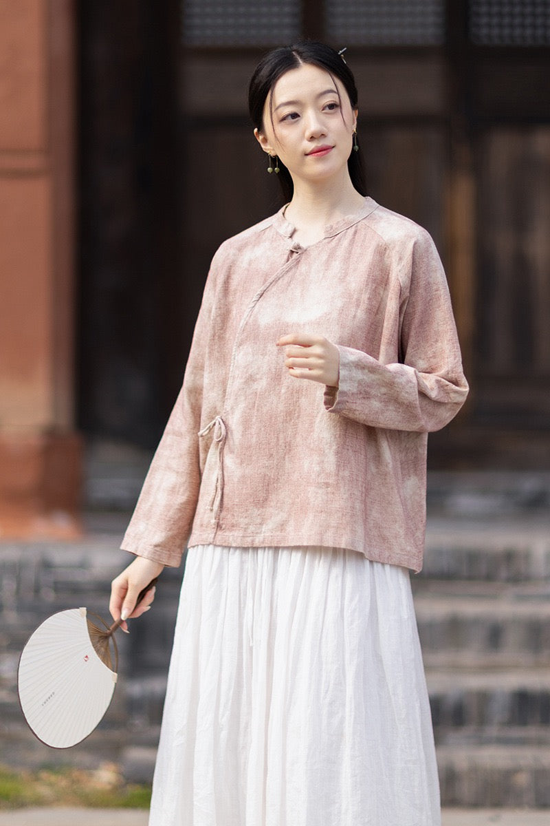 Tao One Tech™ • Qigong Kimono Cardigan • Hanfu • Long-Sleeves • Sunscreen Layer • Ramie Cotton
