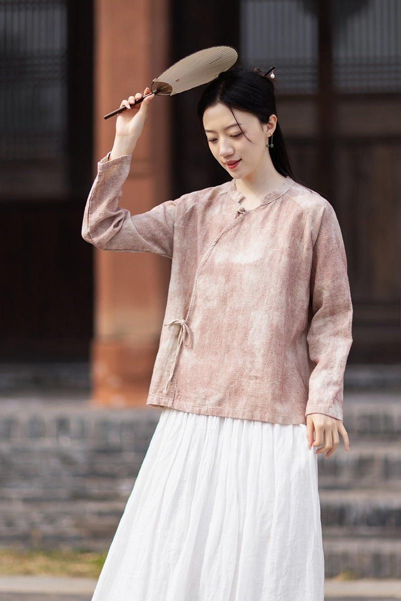 Tao One Tech™ • Qigong Kimono Cardigan • Hanfu • Long-Sleeves • Sunscreen Layer • Ramie Cotton