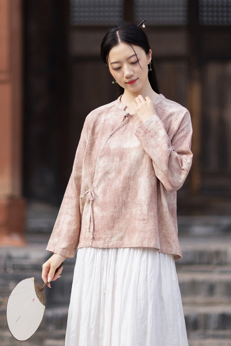 Tao One Tech™ • Qigong Kimono Cardigan • Hanfu • Long-Sleeves • Sunscreen Layer • Ramie Cotton
