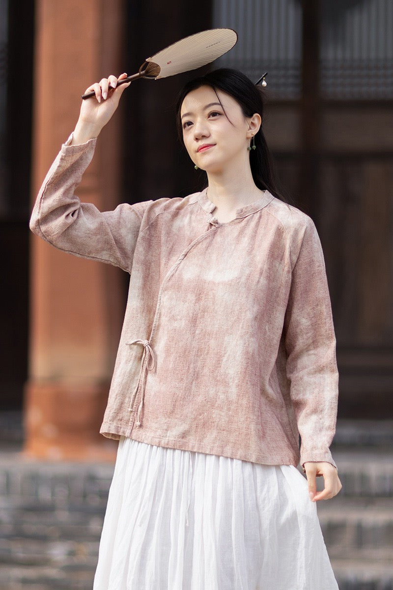Tao One Tech™ • Qigong Kimono Cardigan • Hanfu • Long-Sleeves • Sunscreen Layer • Ramie Cotton