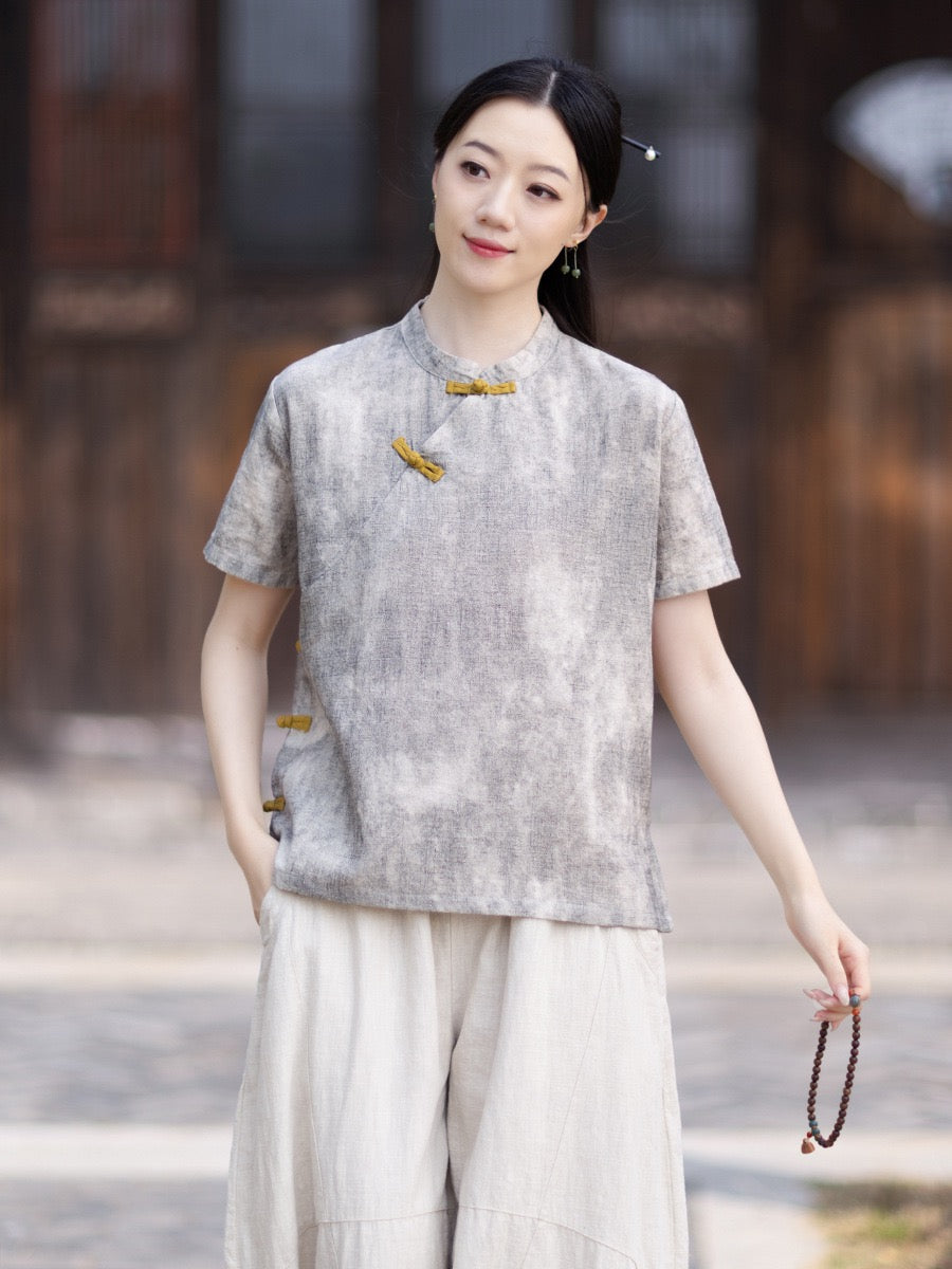 Tao One Tech™ • Qigong Tea Shirt • T-Shirt • Ramie Cotton