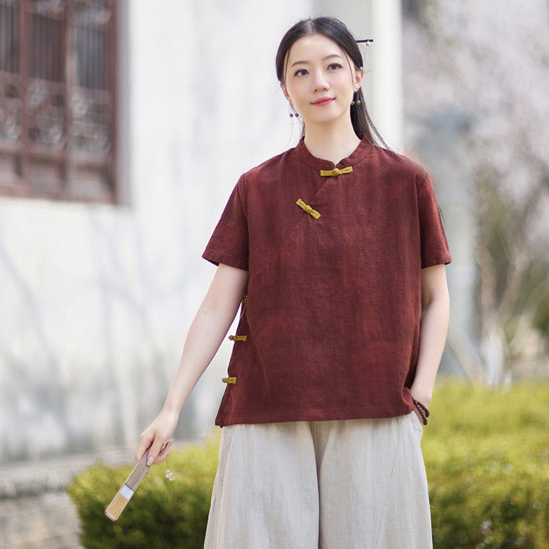 Tao One Tech™ • Qigong Tea Shirt • T-Shirt • Ramie Cotton