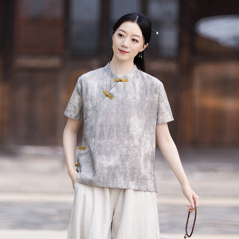Tao One Tech™ • Qigong Tea Shirt • T-Shirt • Ramie Cotton