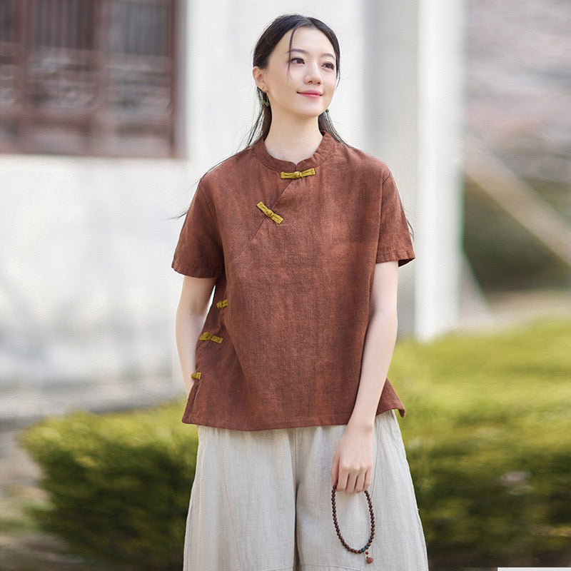 Tao One Tech™ • Qigong Tea Shirt • T-Shirt • Ramie Cotton