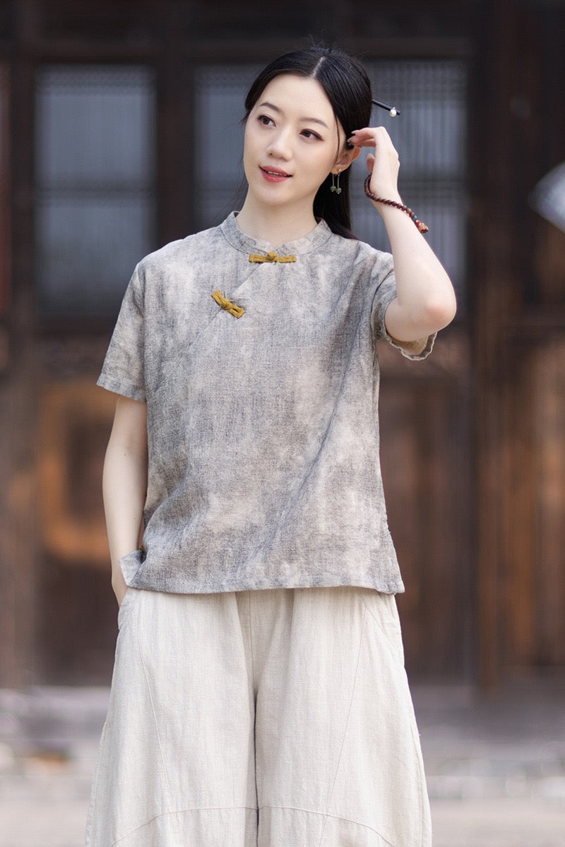 Tao One Tech™ • Qigong Tea Shirt • T-Shirt • Ramie Cotton