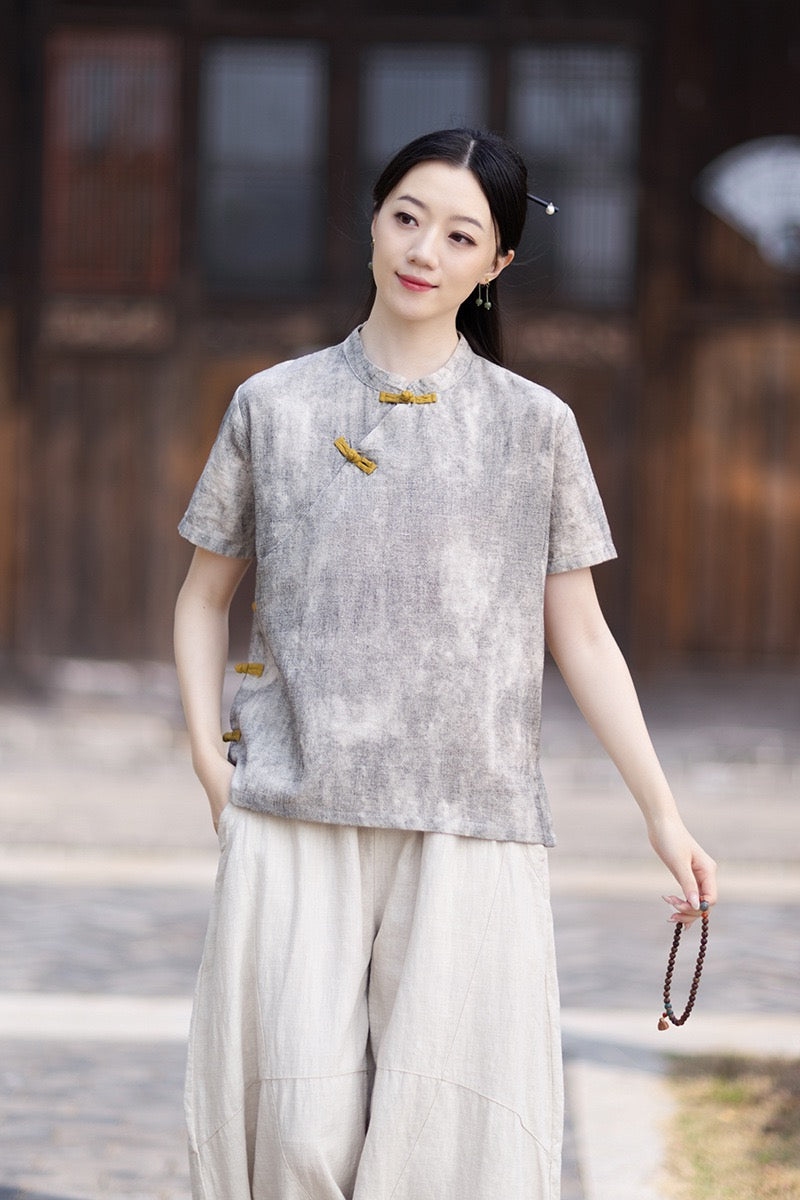Tao One Tech™ • Qigong Tea Shirt • T-Shirt • Ramie Cotton