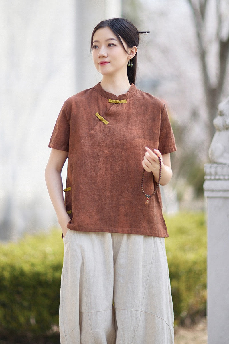 Tao One Tech™ • Qigong Tea Shirt • T-Shirt • Ramie Cotton