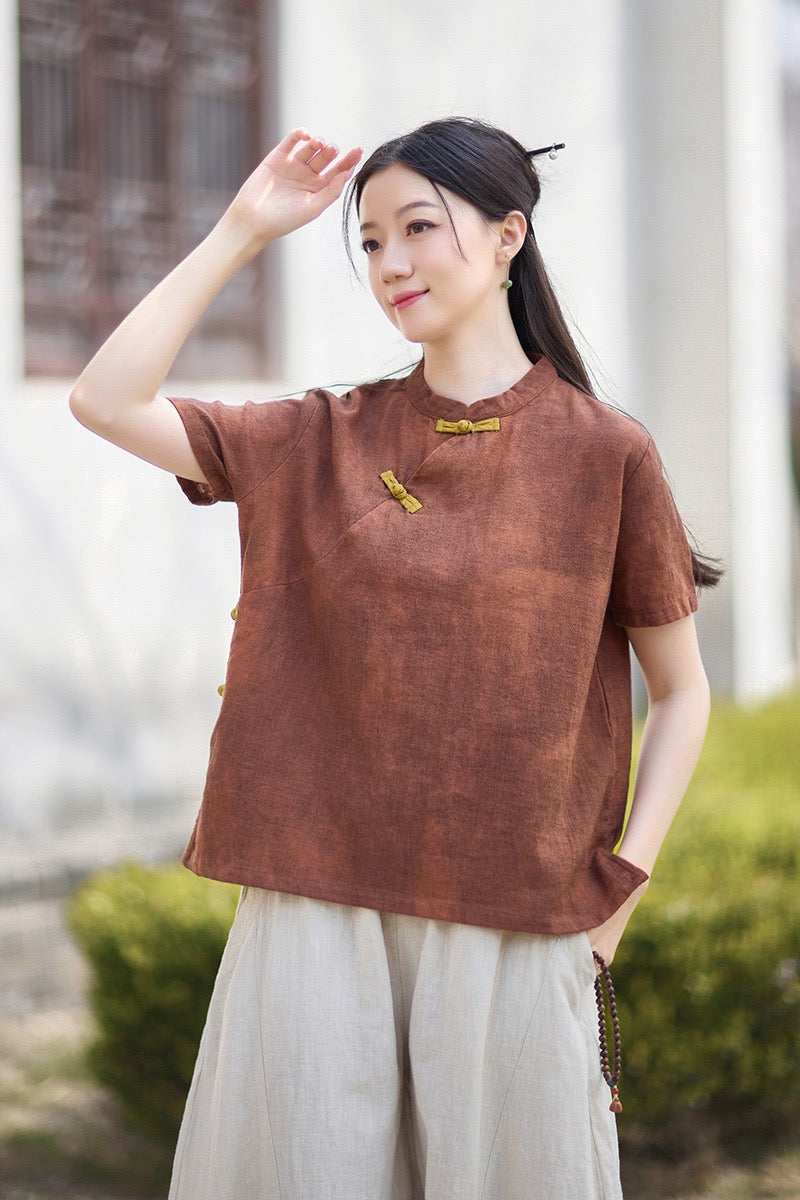 Tao One Tech™ • Qigong Tea Shirt • T-Shirt • Ramie Cotton