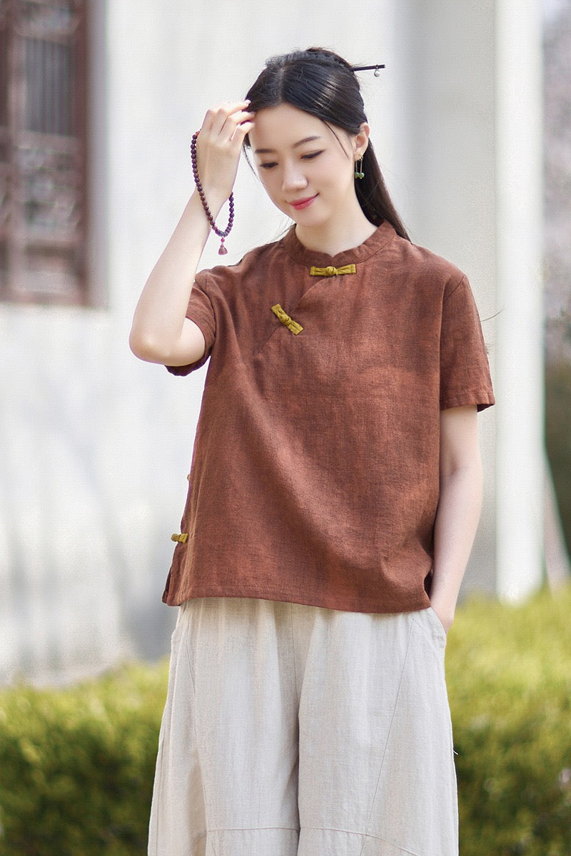 Tao One Tech™ • Qigong Tea Shirt • T-Shirt • Ramie Cotton