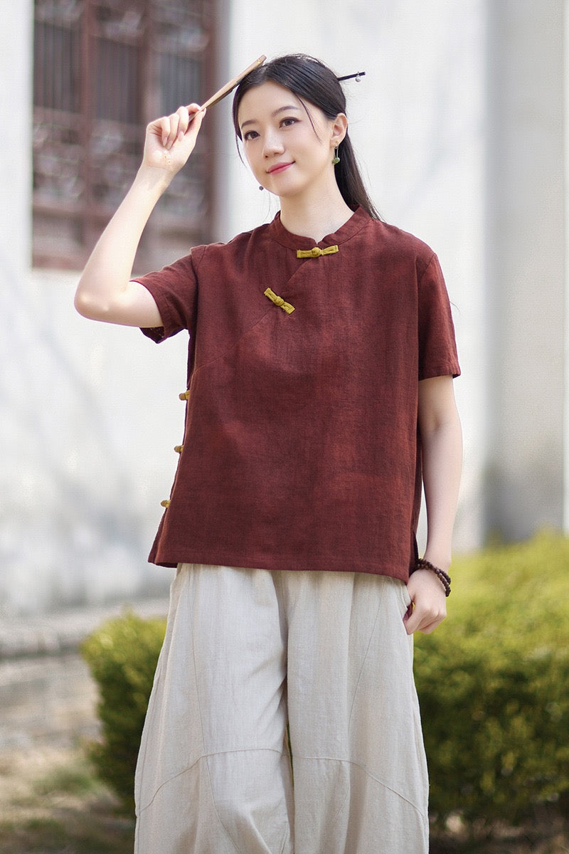 Tao One Tech™ • Qigong Tea Shirt • T-Shirt • Ramie Cotton