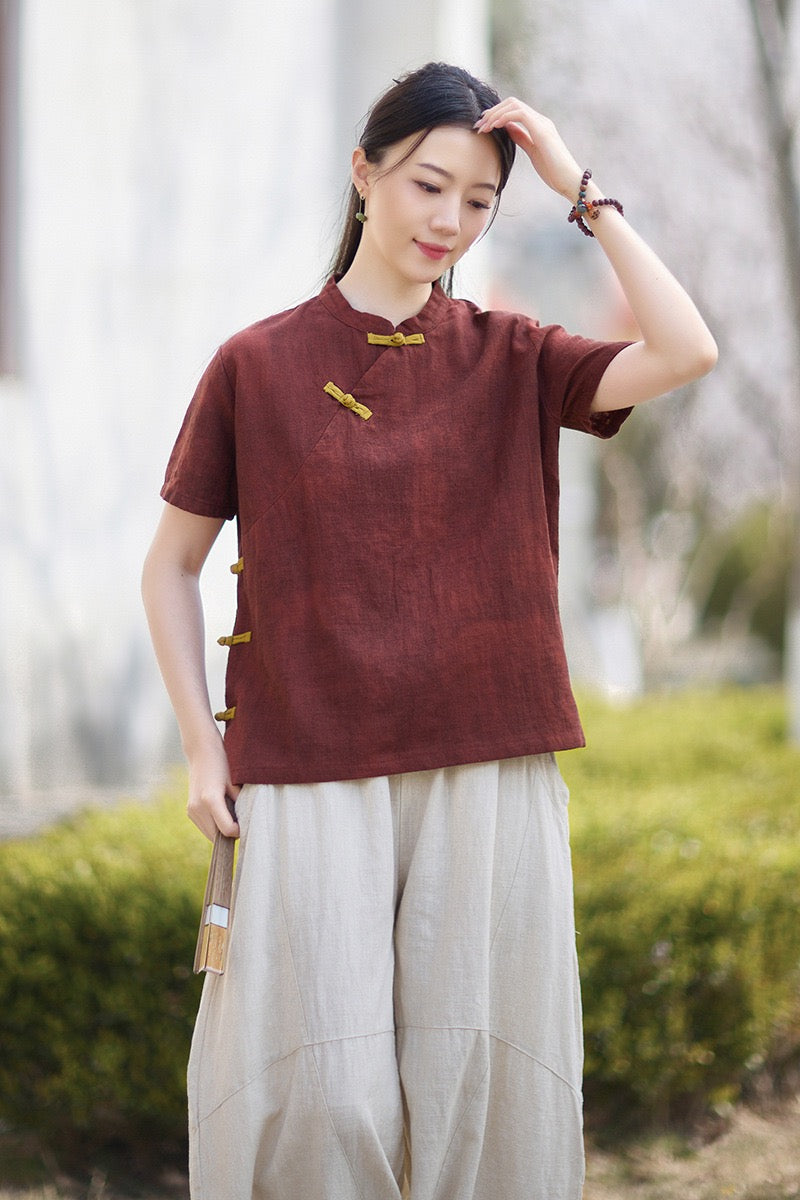 Tao One Tech™ • Qigong Tea Shirt • T-Shirt • Ramie Cotton