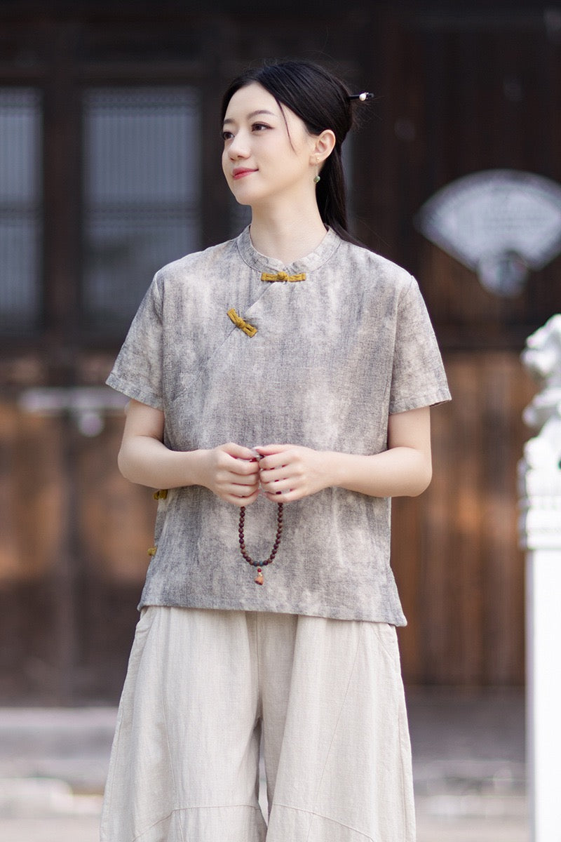 Tao One Tech™ • Qigong Tea Shirt • T-Shirt • Ramie Cotton