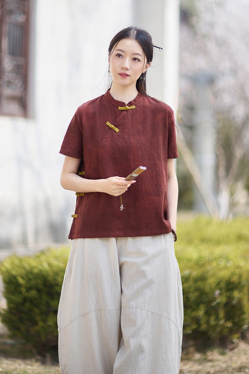 Tao One Tech™ • Qigong Tea Shirt • T-Shirt • Ramie Cotton